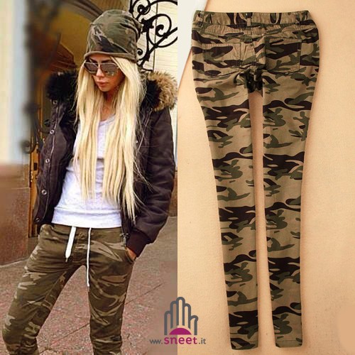 pantalones de camuflaje Reja