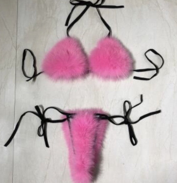 Bikini in pelliccia vera