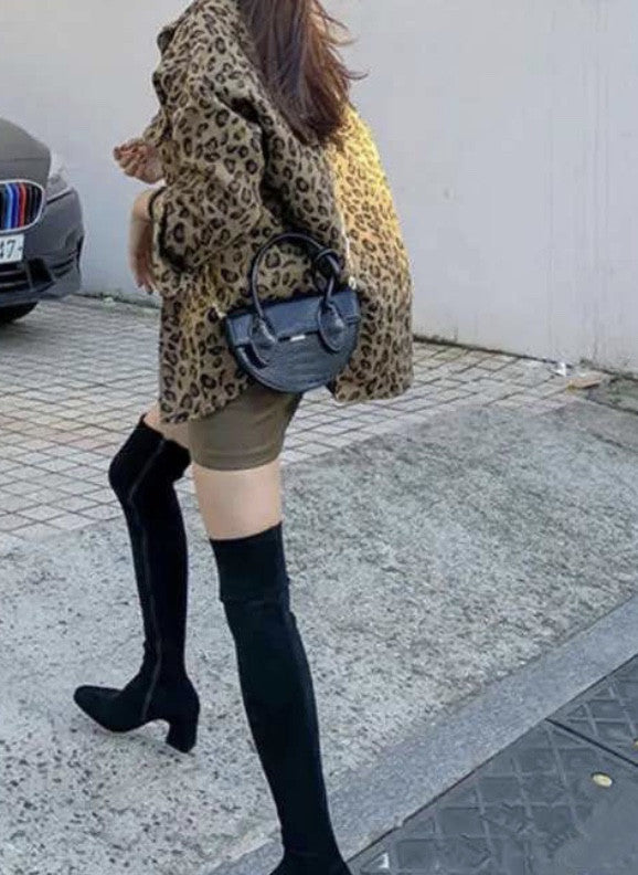 Camicione peloso leopard