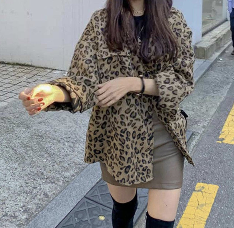Camicione peloso leopard