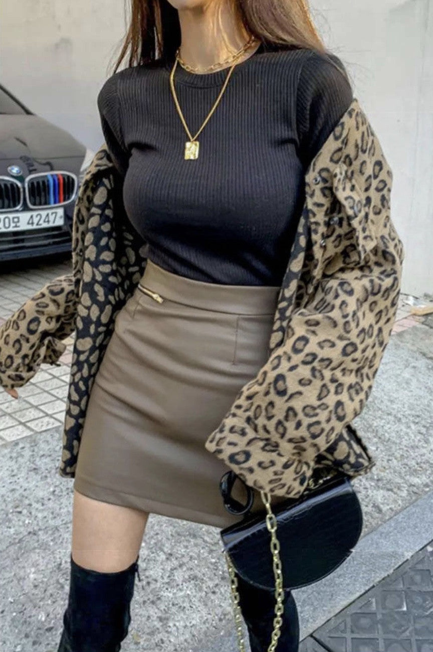 Camicione peloso leopard