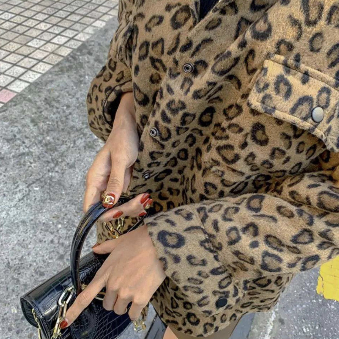 Camicione peloso leopard