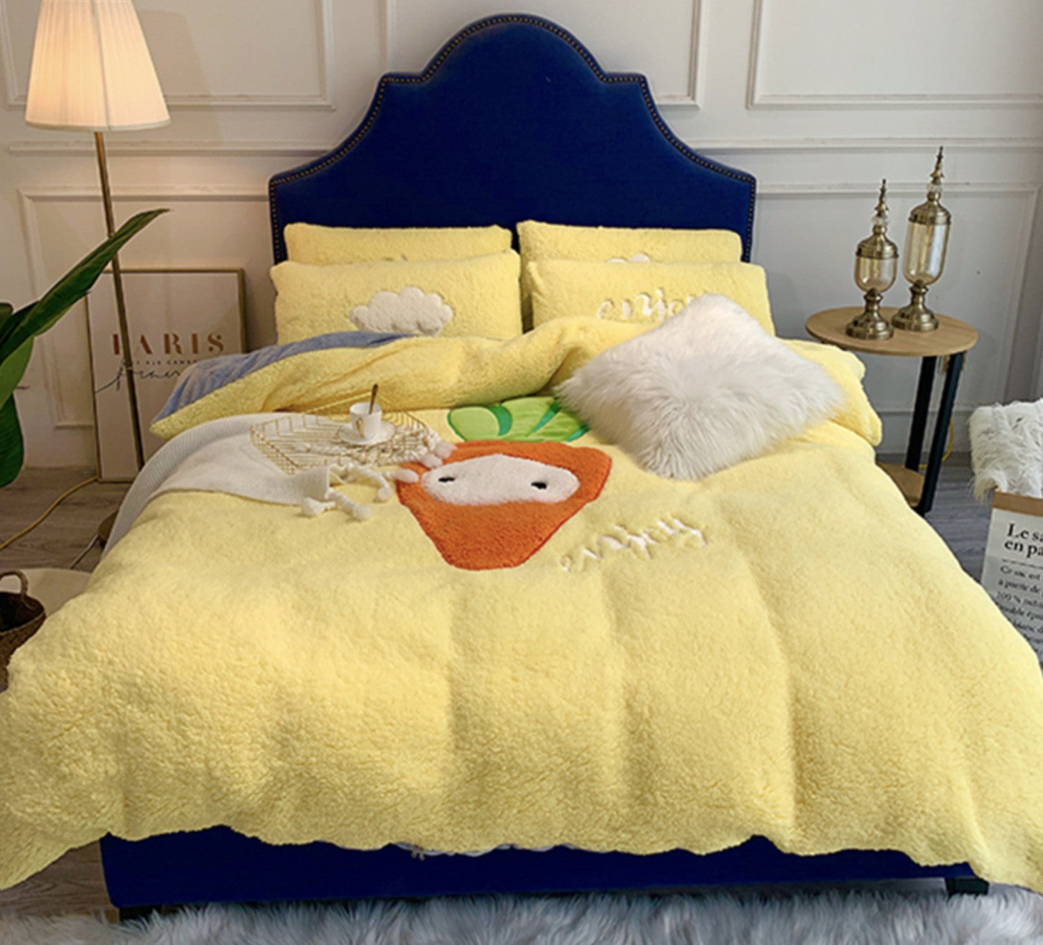 Set letto pelosi peluchosi