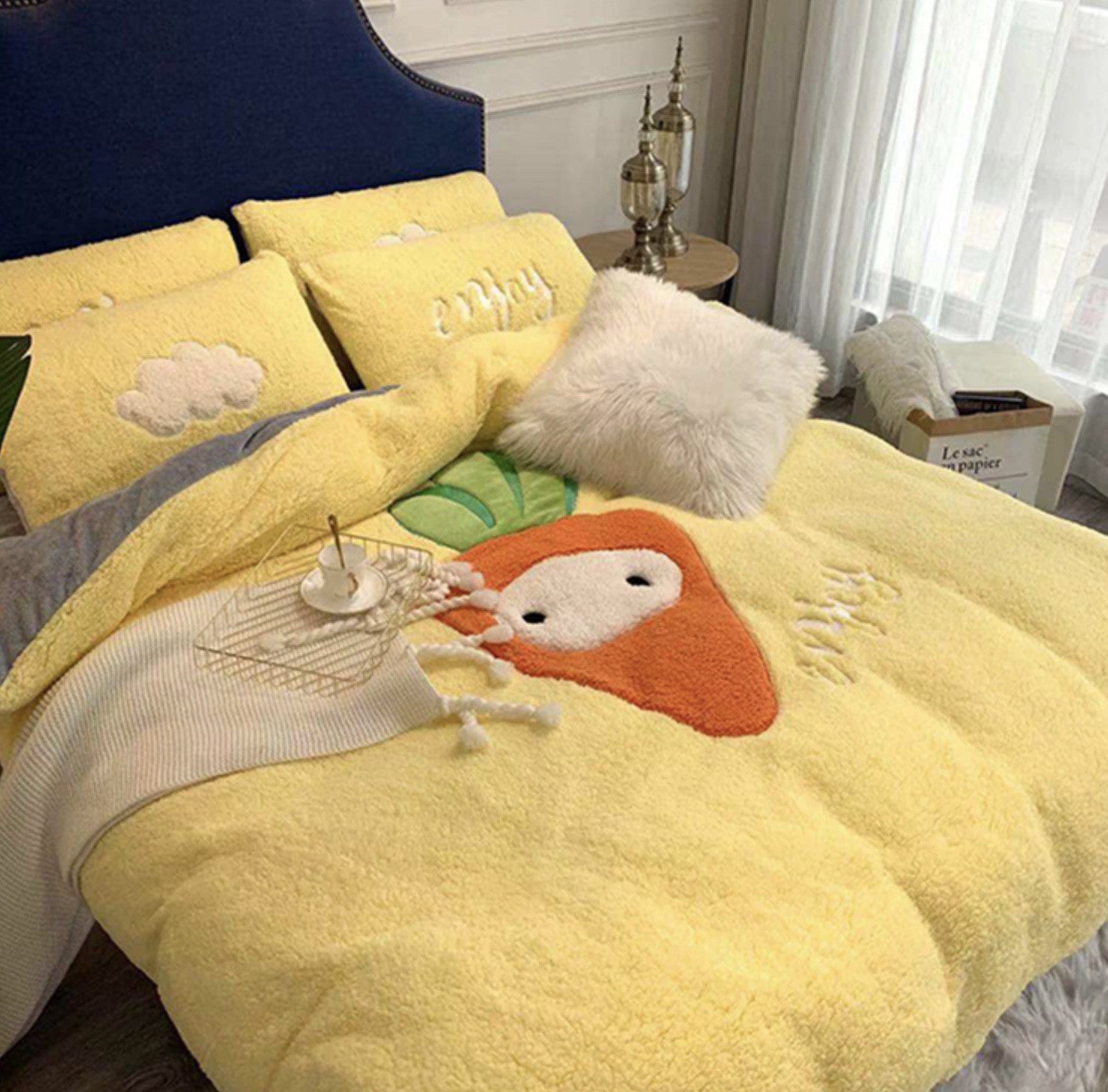 Set letto pelosi peluchosi