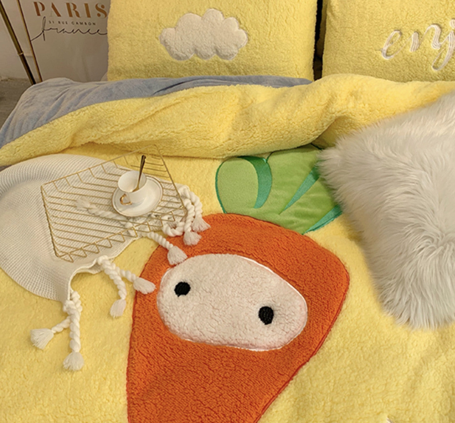 Set letto pelosi peluchosi