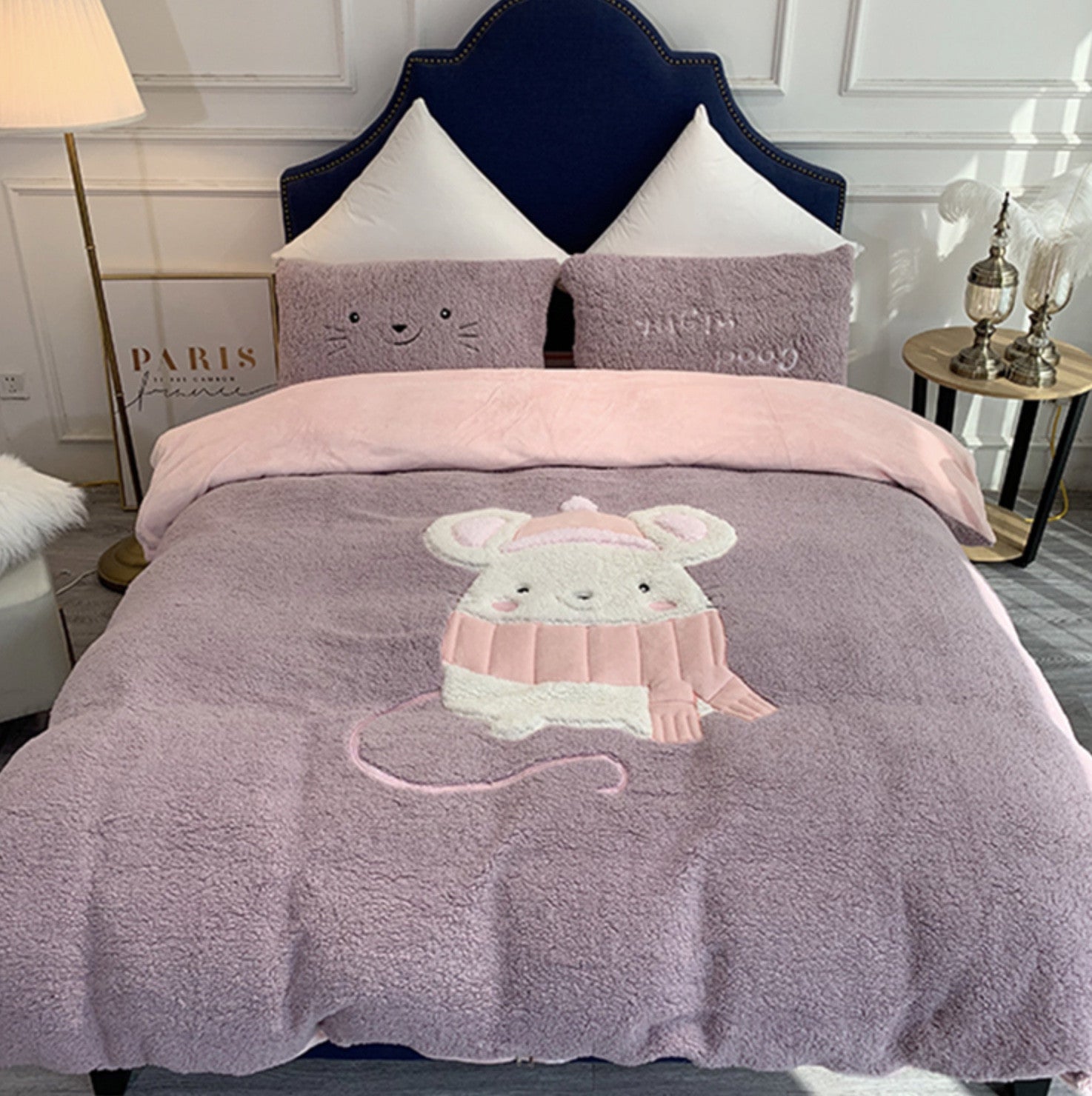 Set letto pelosi peluchosi