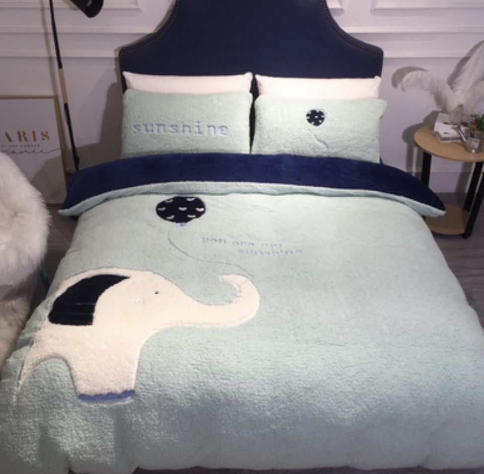 Set letto pelosi peluchosi