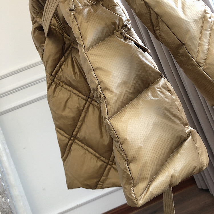 Piumino lungo Estyl cappuccio