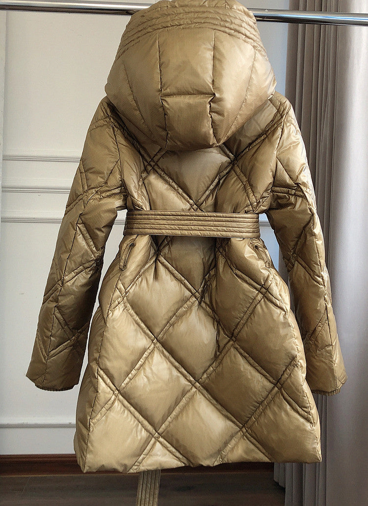 Piumino lungo Estyl cappuccio