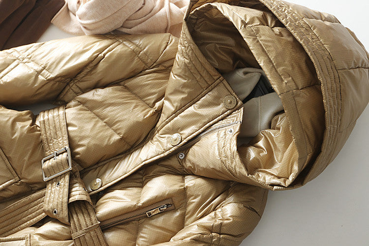 Piumino lungo Estyl cappuccio