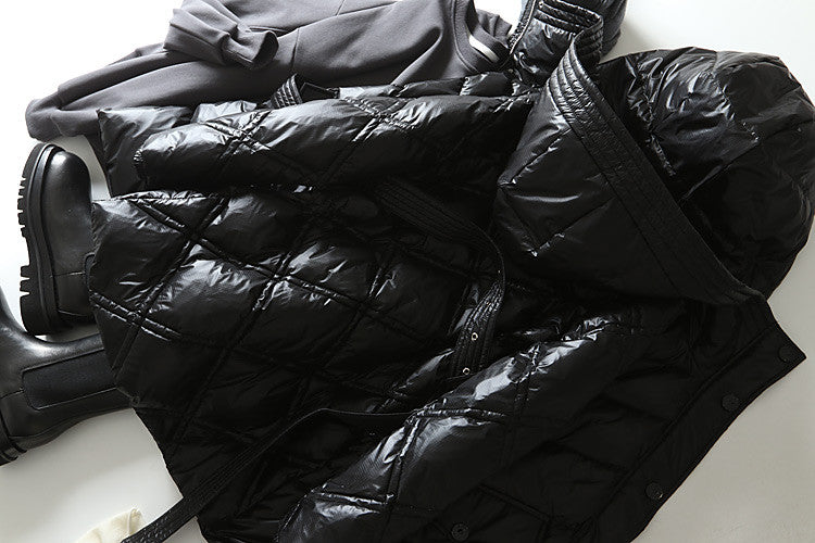 Piumino lungo Estyl cappuccio