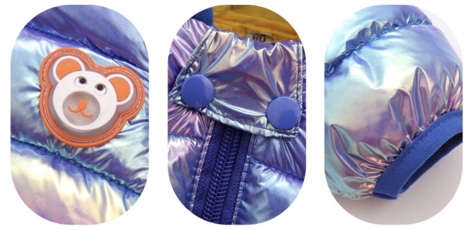 Baby piumino con orecchie bear