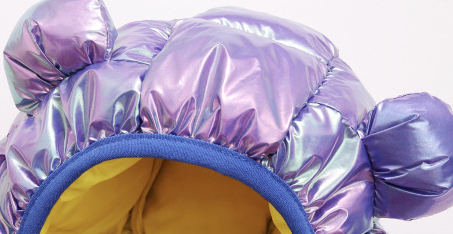 Baby piumino con orecchie bear