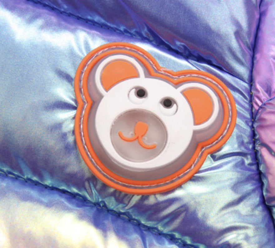 Baby piumino con orecchie bear