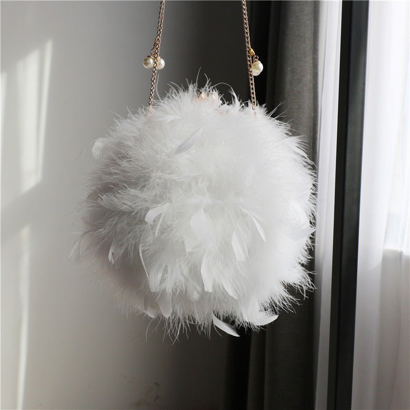 Pochette tonda plumage