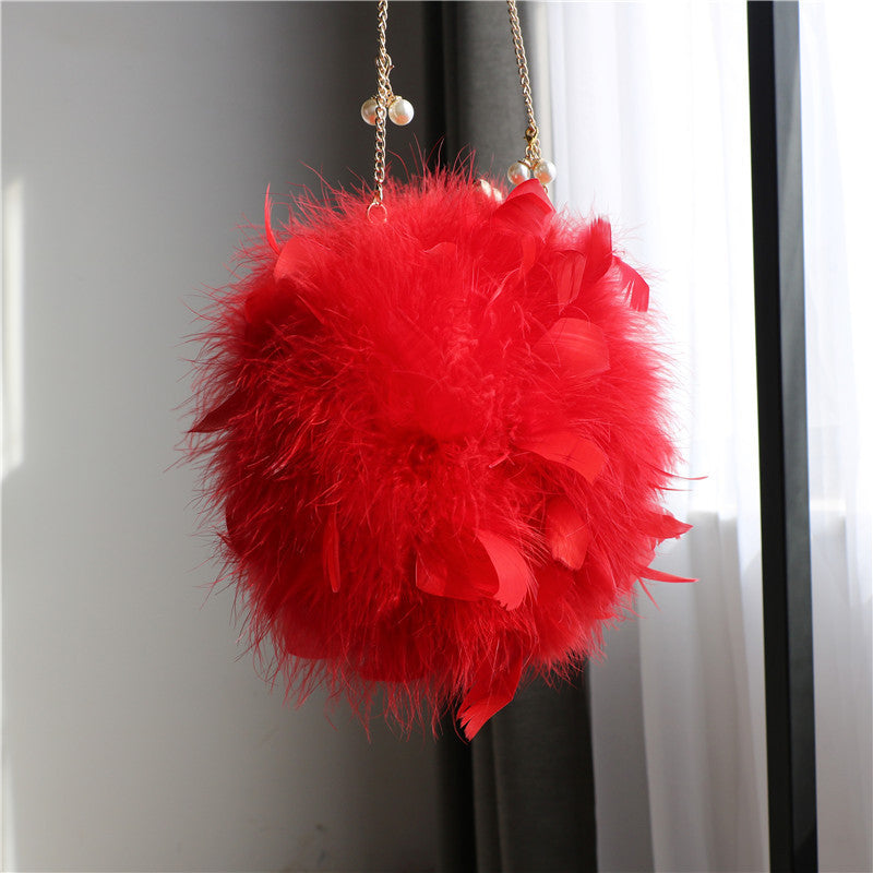 Pochette tonda plumage