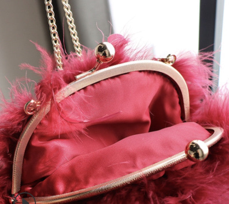 Pochette tonda plumage