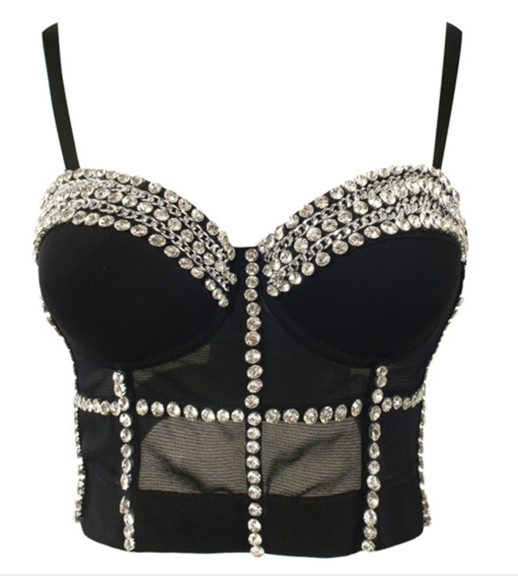 Crop Top Diamond Chain