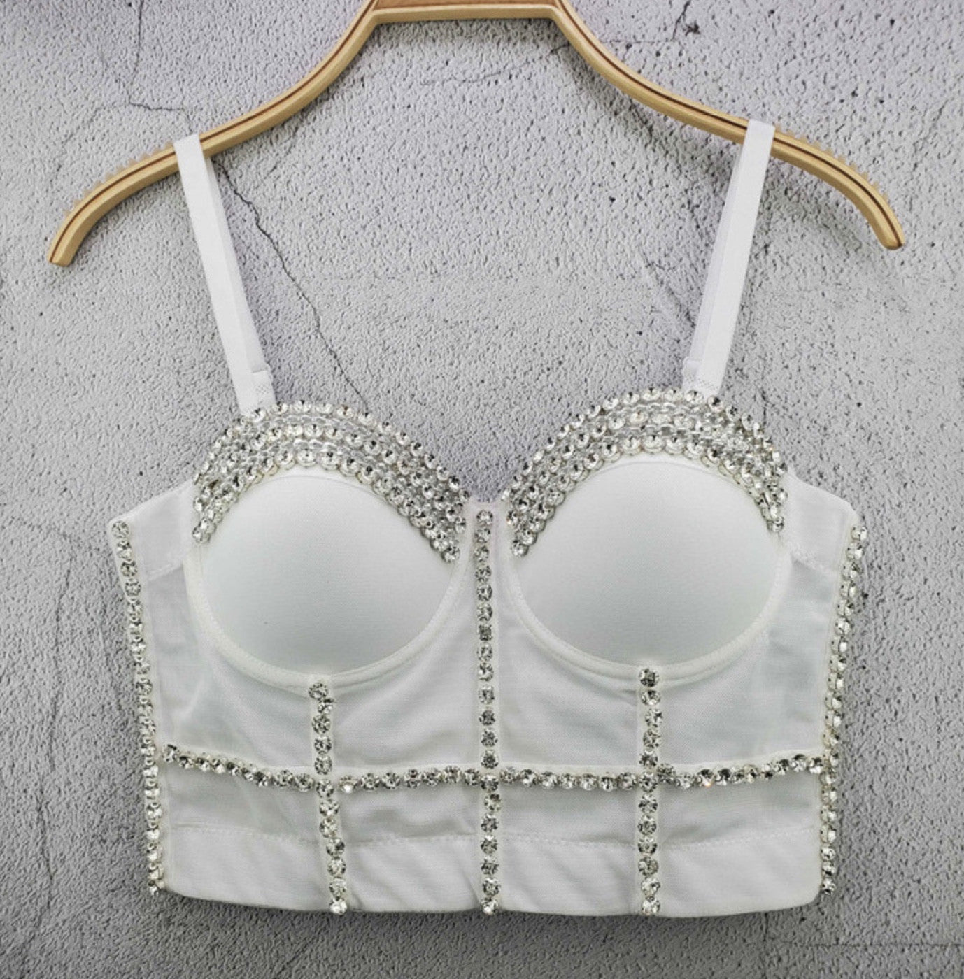 Crop Top Diamond Chain