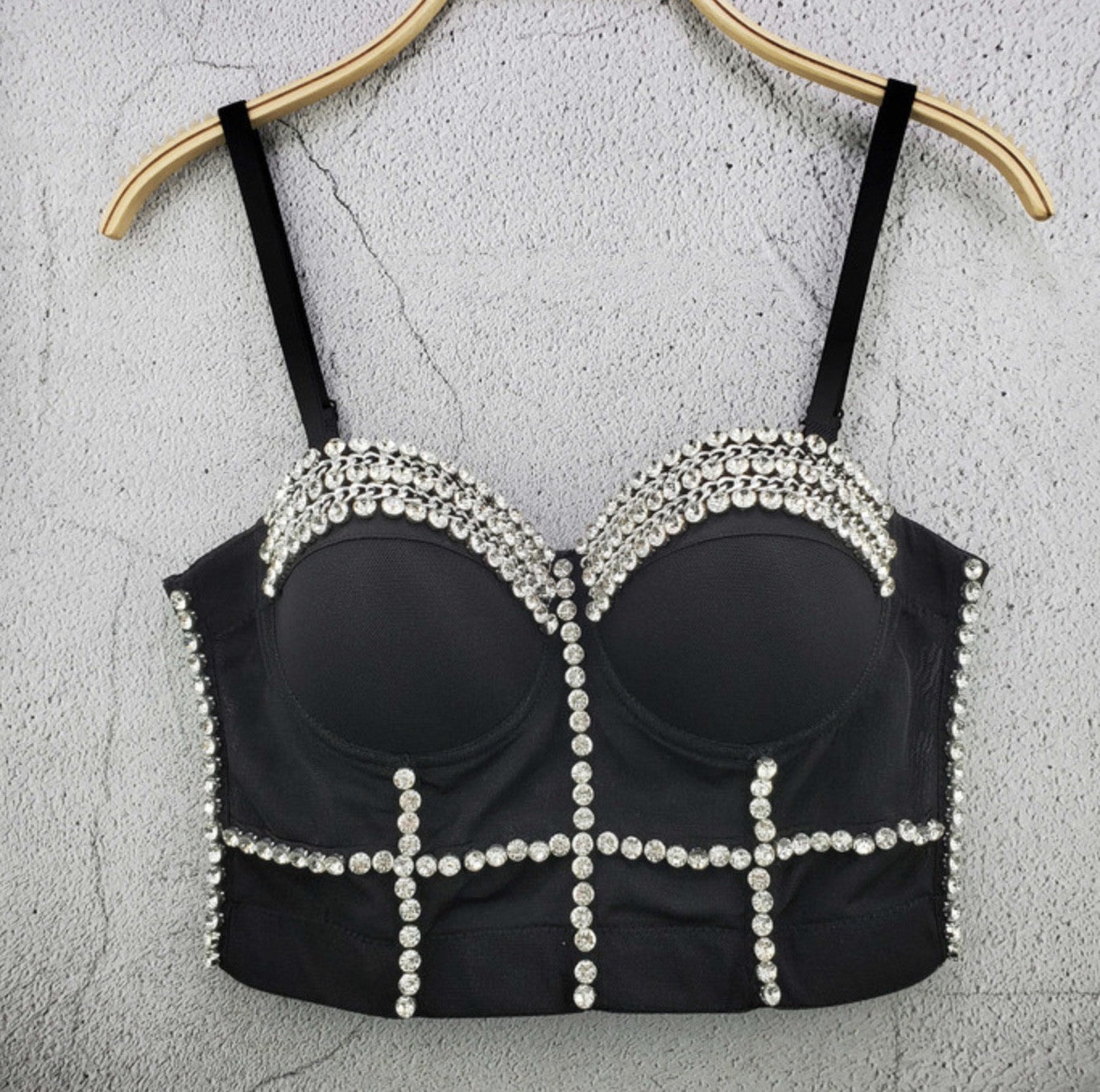 Crop Top Diamond Chain