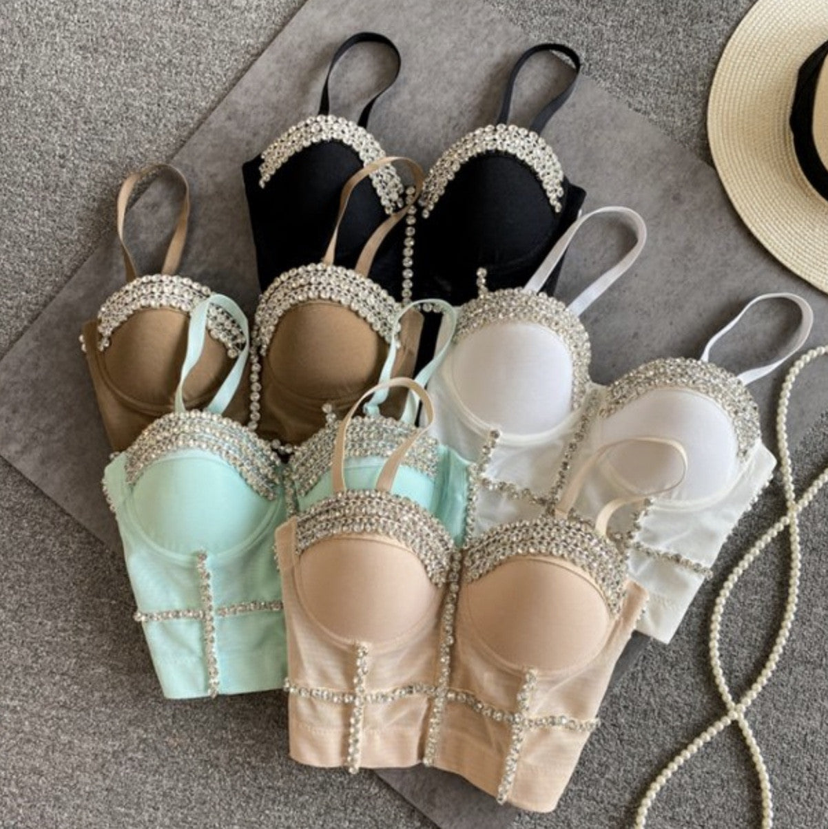 Crop Top Diamond Chain