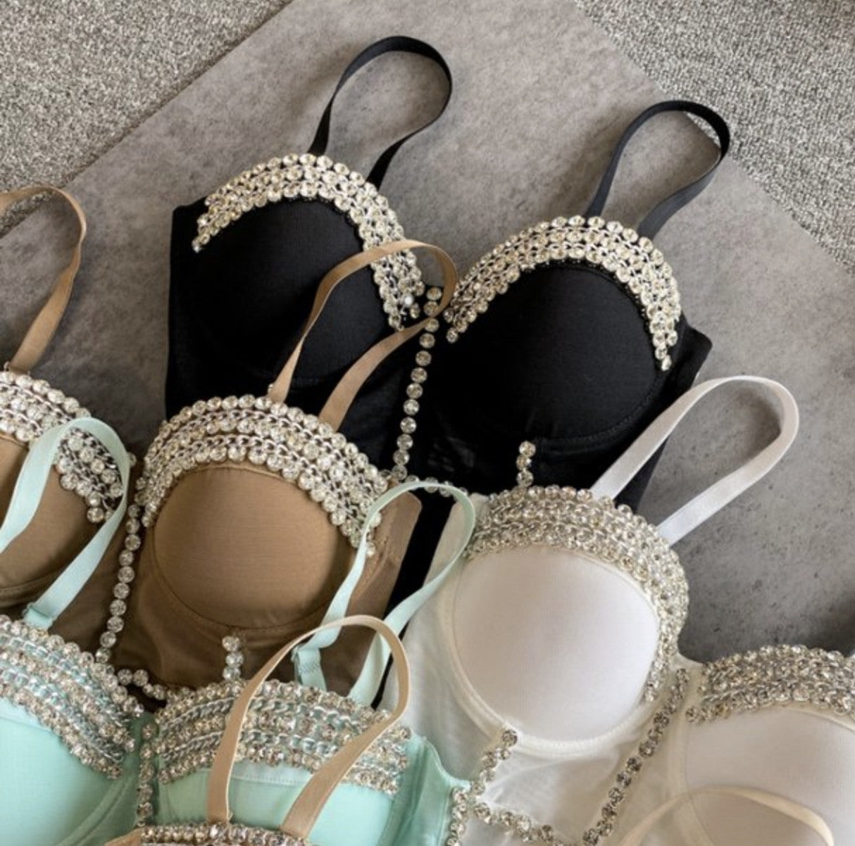 Crop Top Diamond Chain