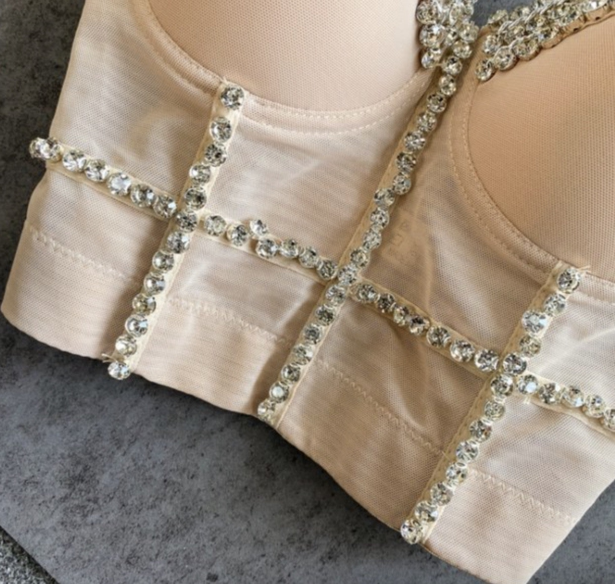 Crop Top Diamond Chain