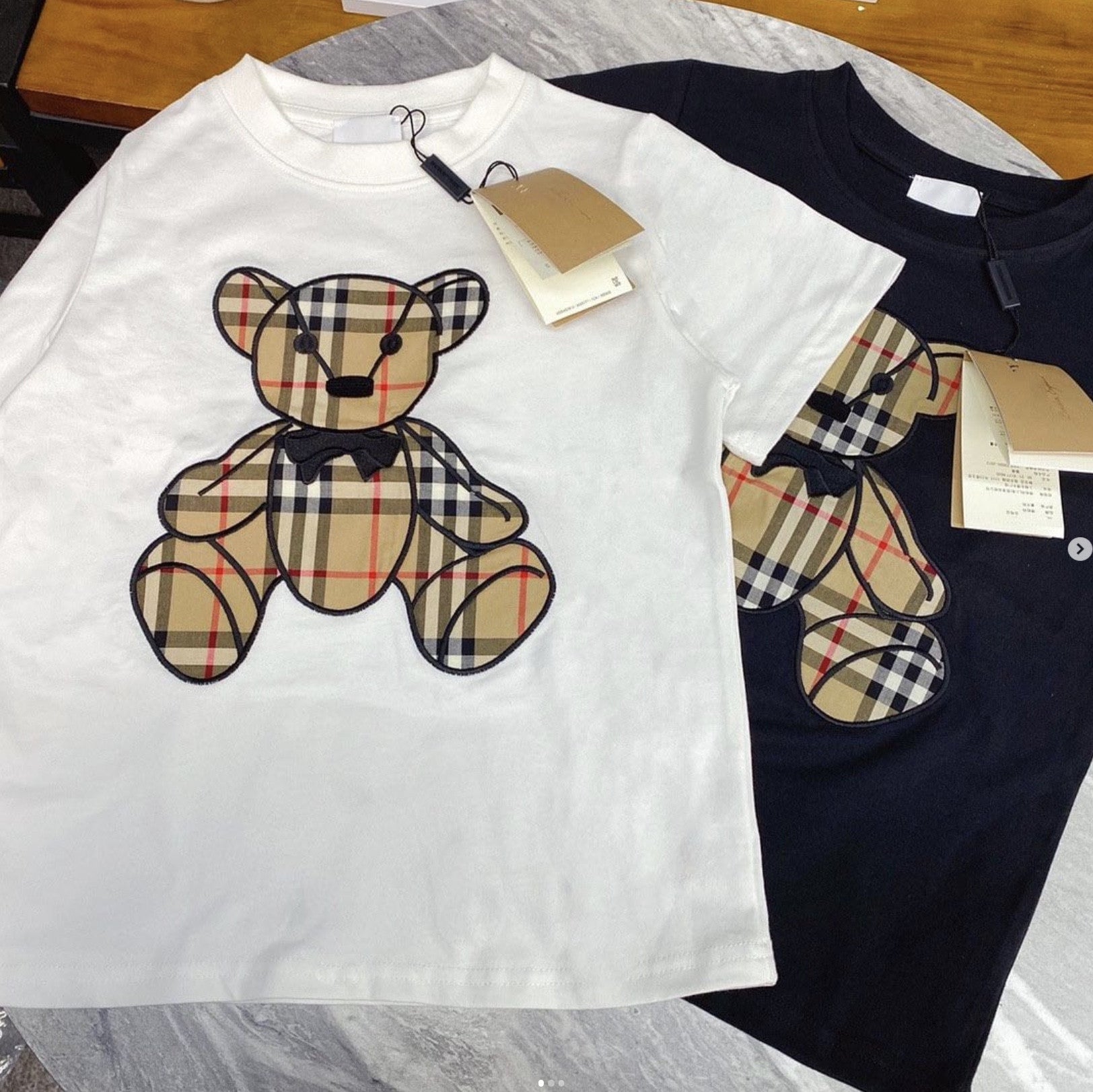 T-shirt baby orso tweed
