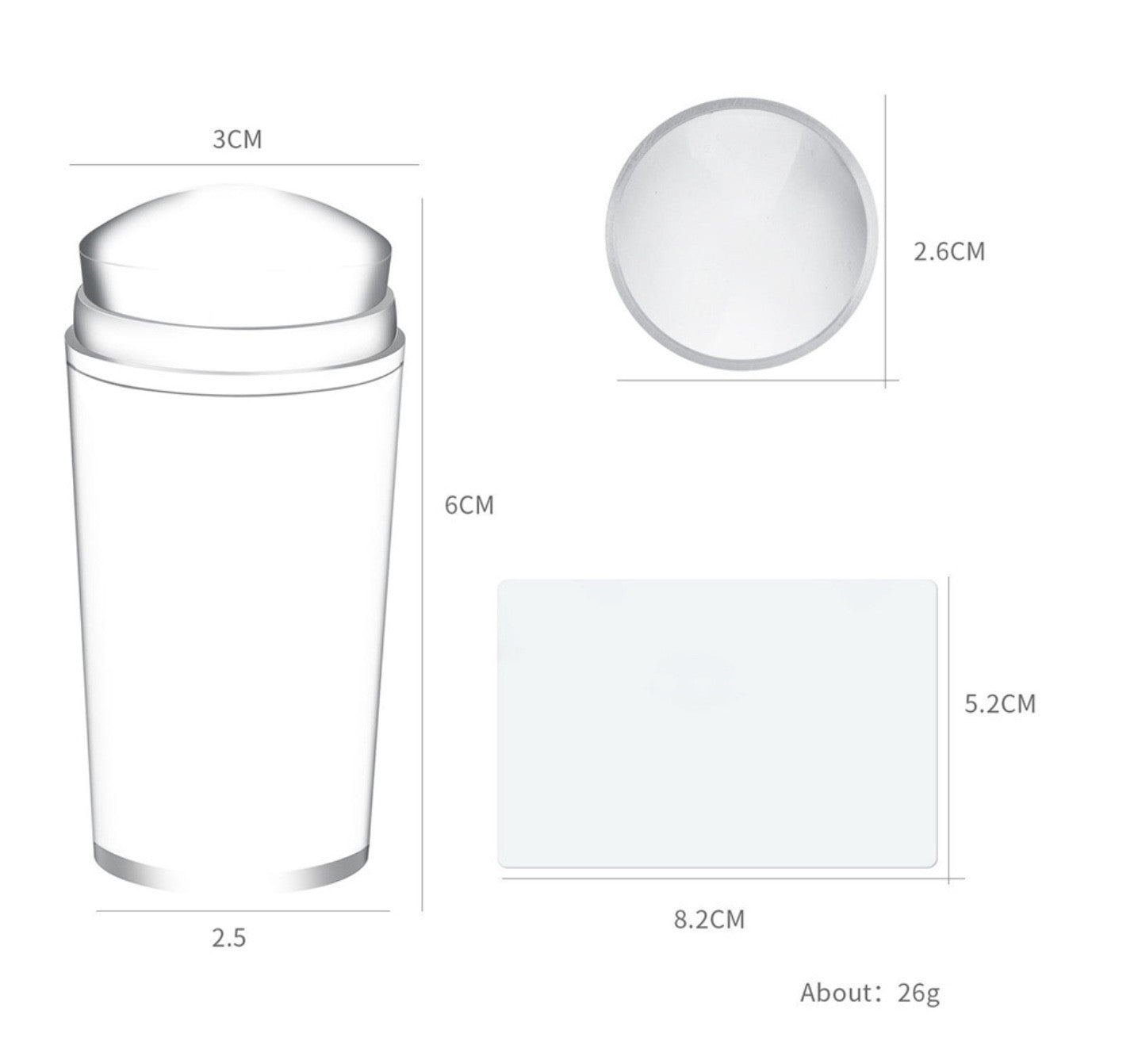 Stampino per french unghie