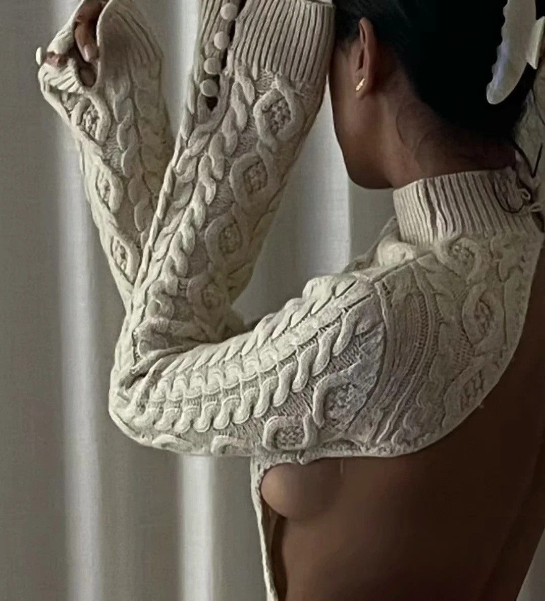 Knitty backless dressy