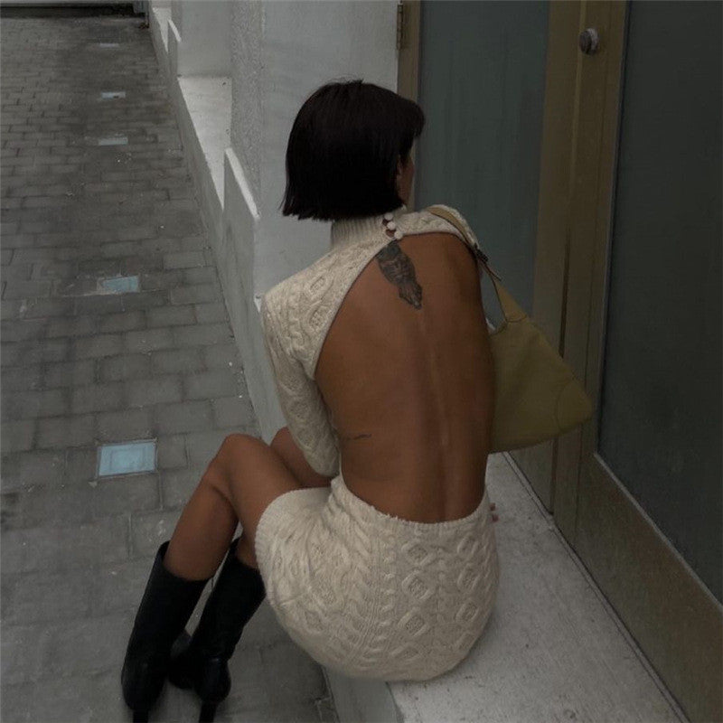 Knitty backless dressy