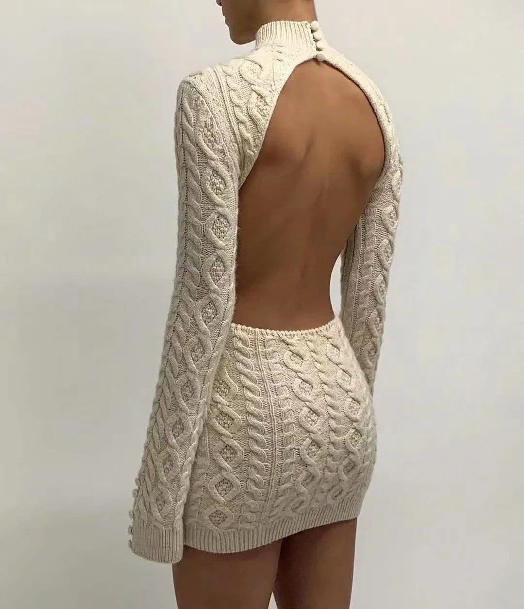 Knitty backless dressy