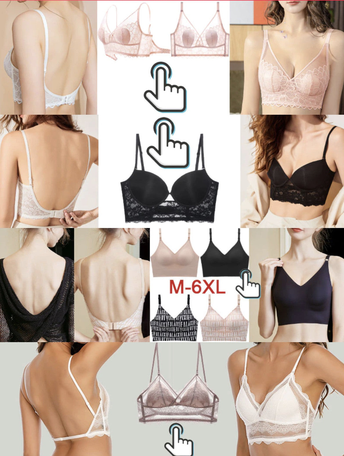 Bralette invisibile superscollata