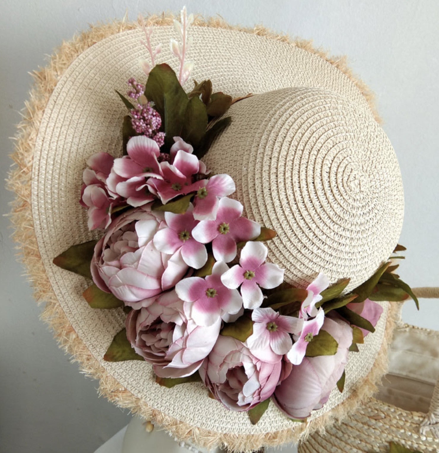 Beach bag & Hat Peony