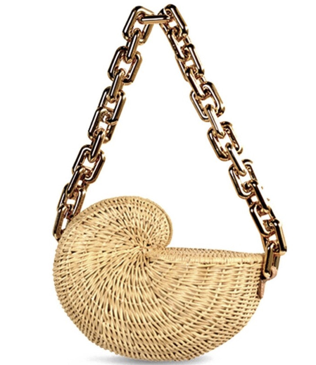 Borsa paglia conchiglia