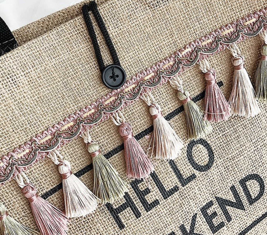 Borsa paglia hello weekend