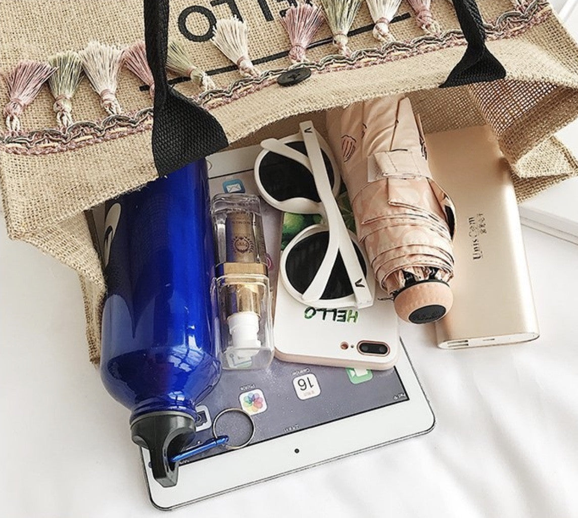 Borsa paglia hello weekend