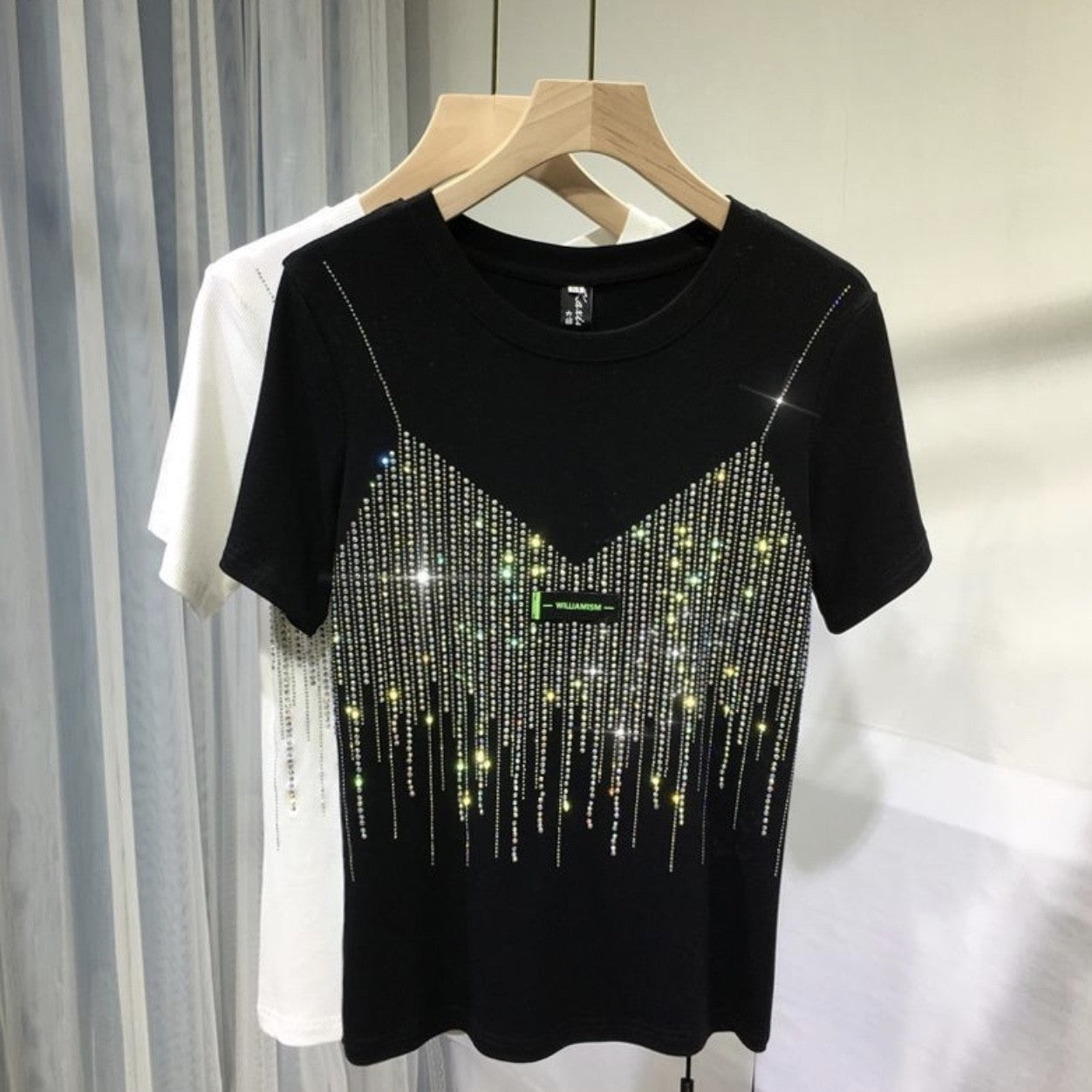 T-shirt top-crystal