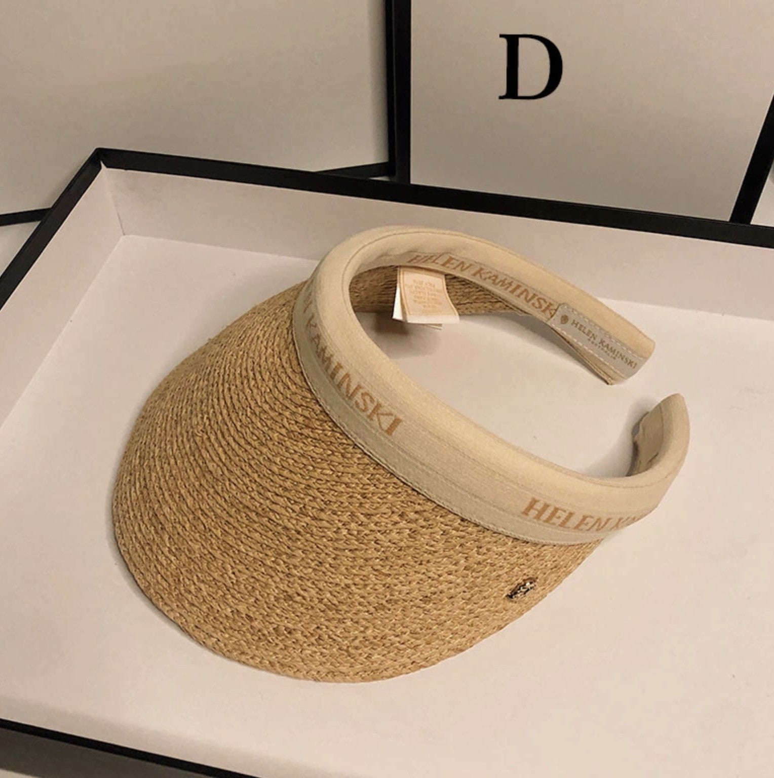 Visiera in paglia Helen