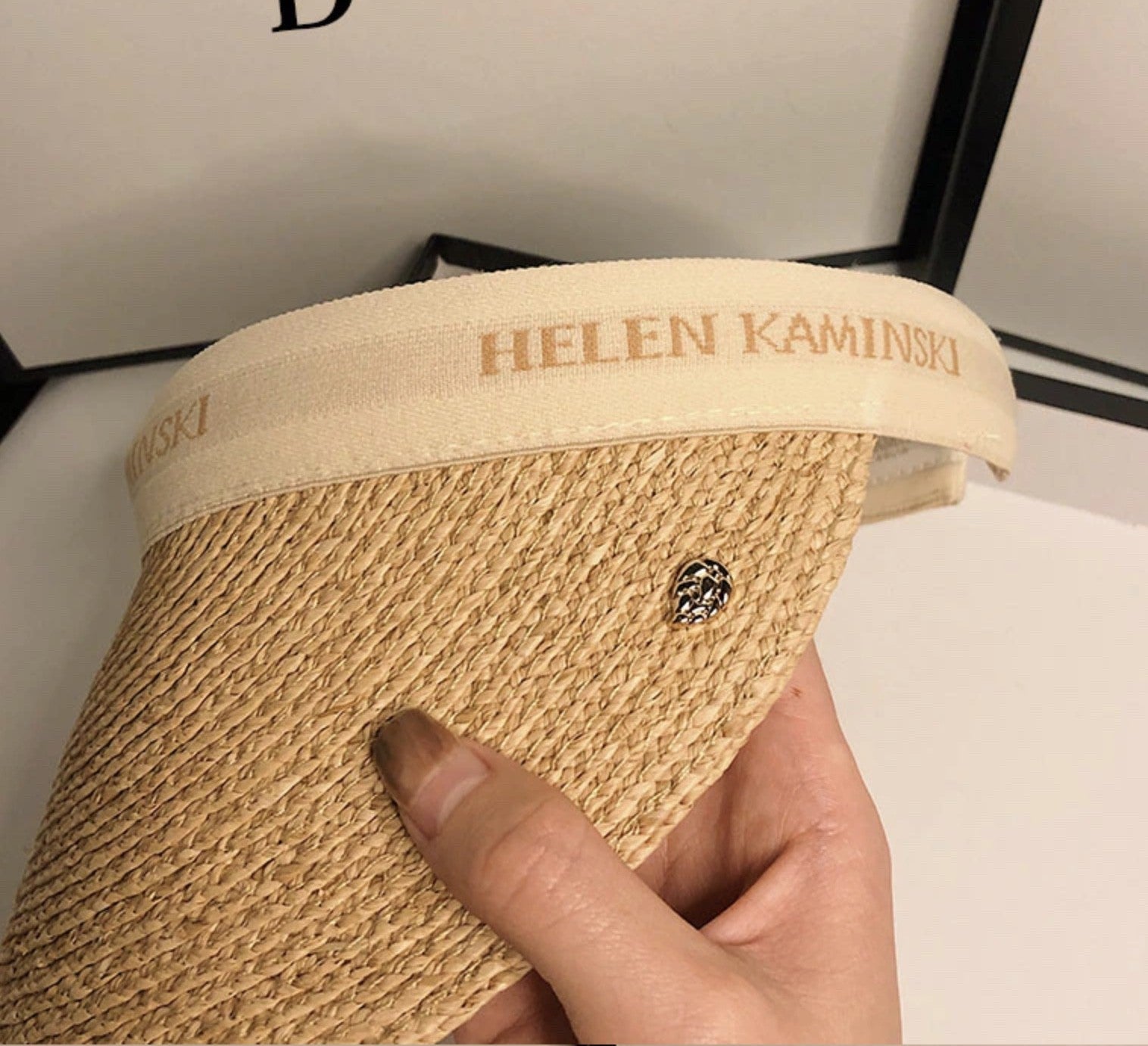 Visiera in paglia Helen