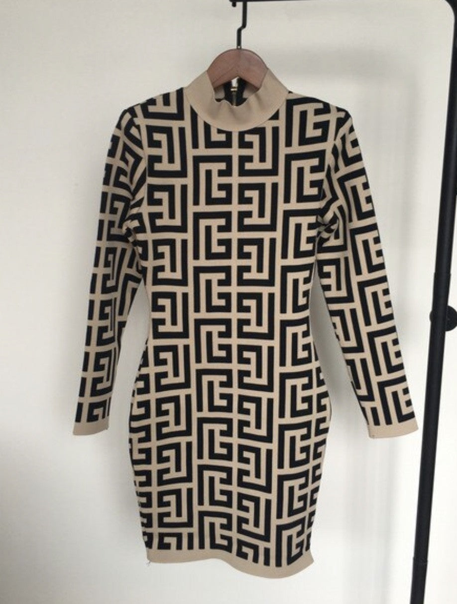 Dress in maglia Geomy