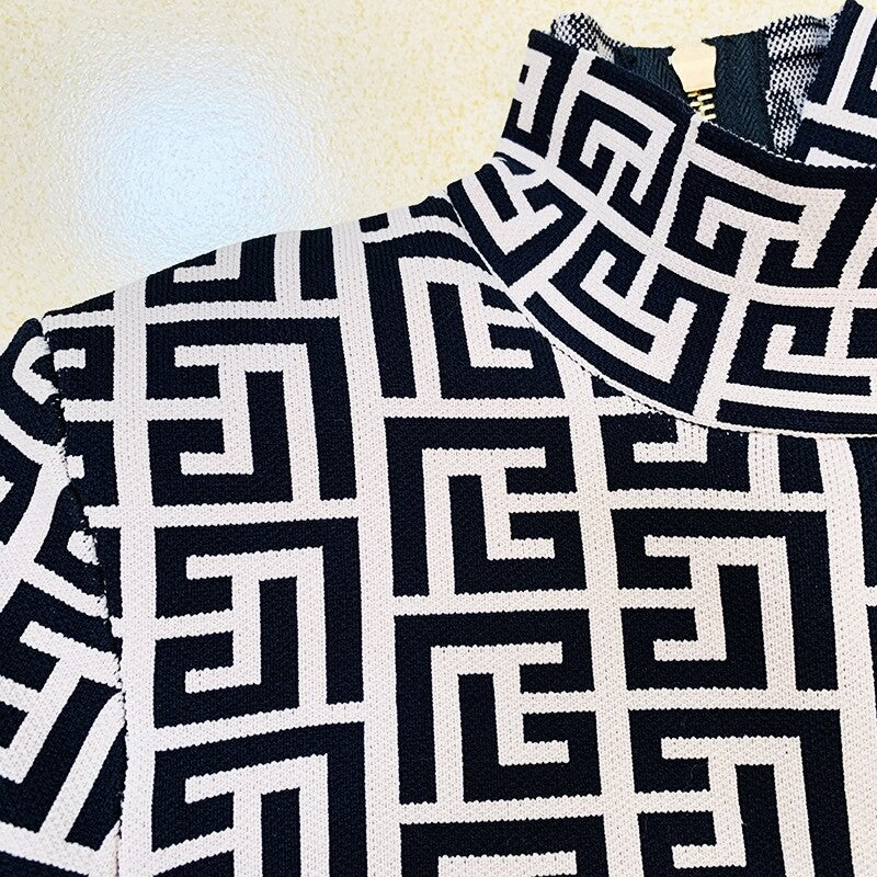 Dress in maglia Geomy