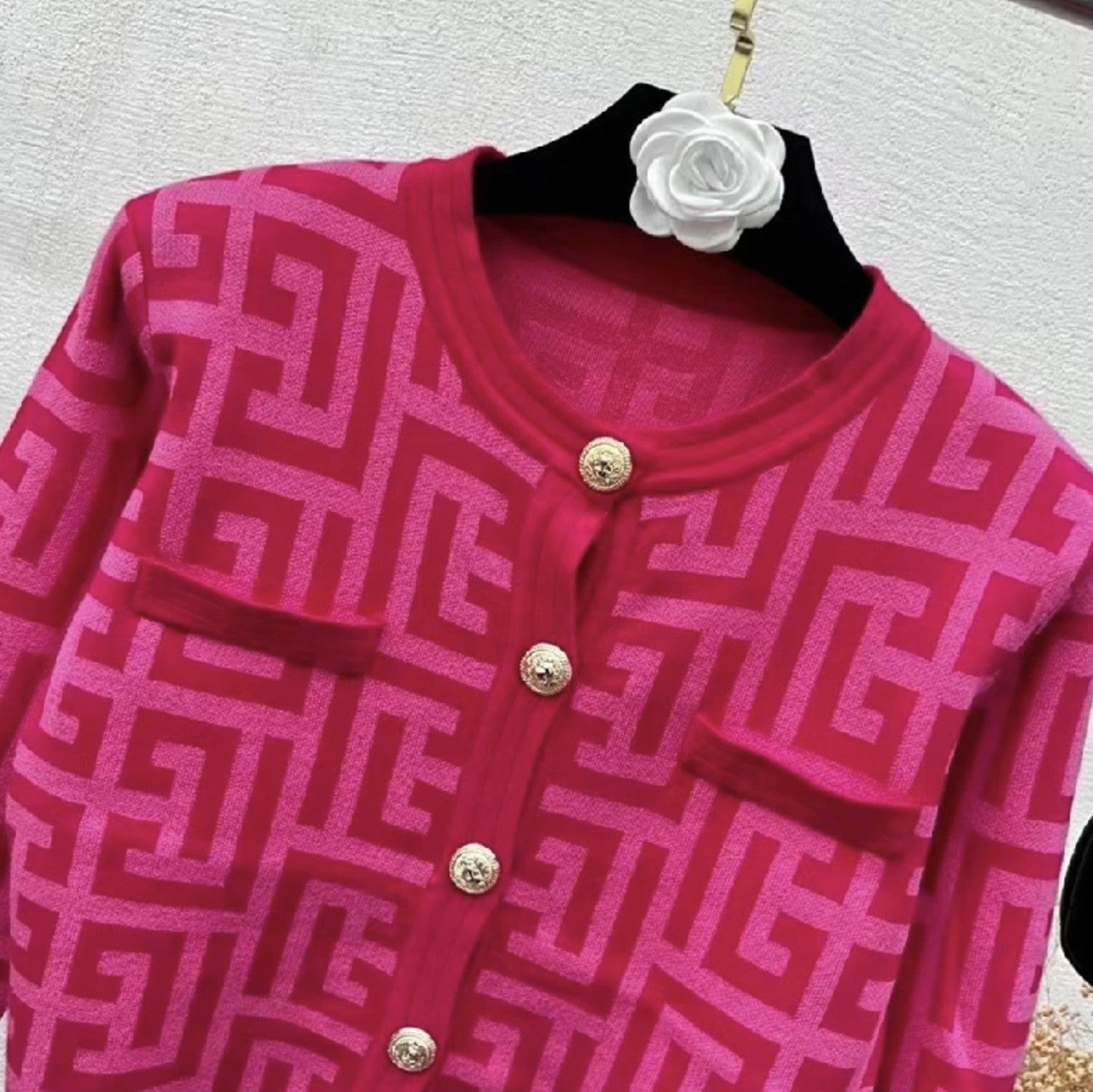 Cardigan in maglia Geomy