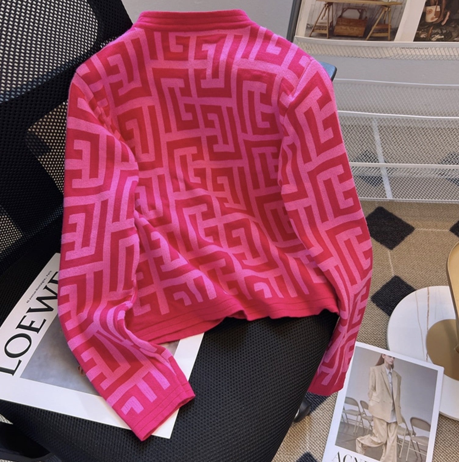 Cardigan in maglia Geomy