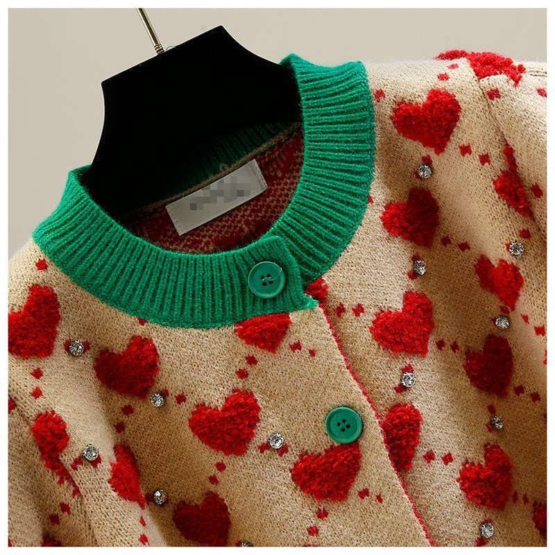 Cardigan Heart & strass