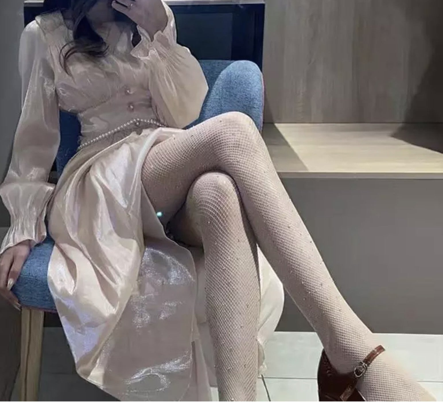 Collant imbottite rete