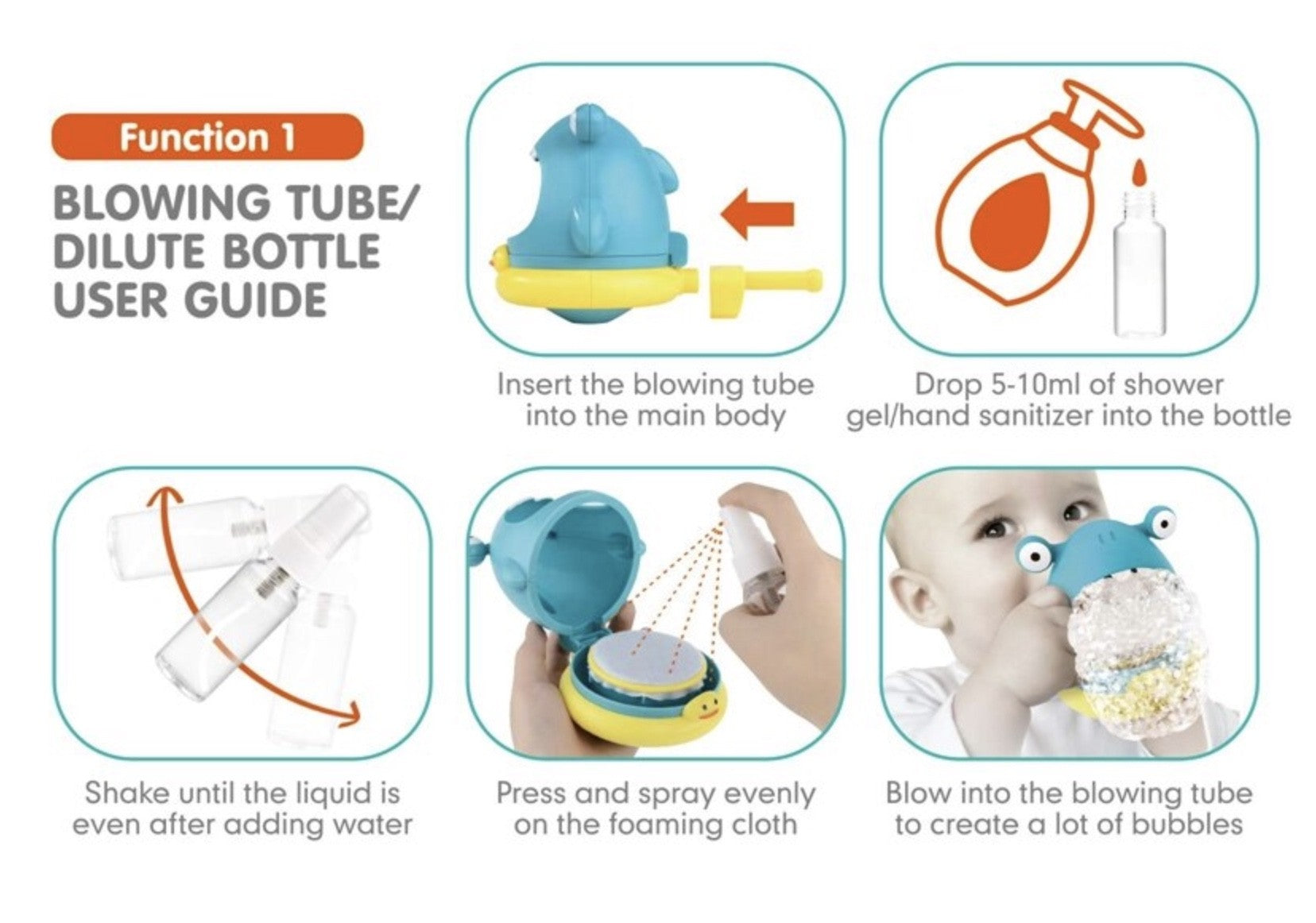 Creabolle-giochi bimbi da bagno