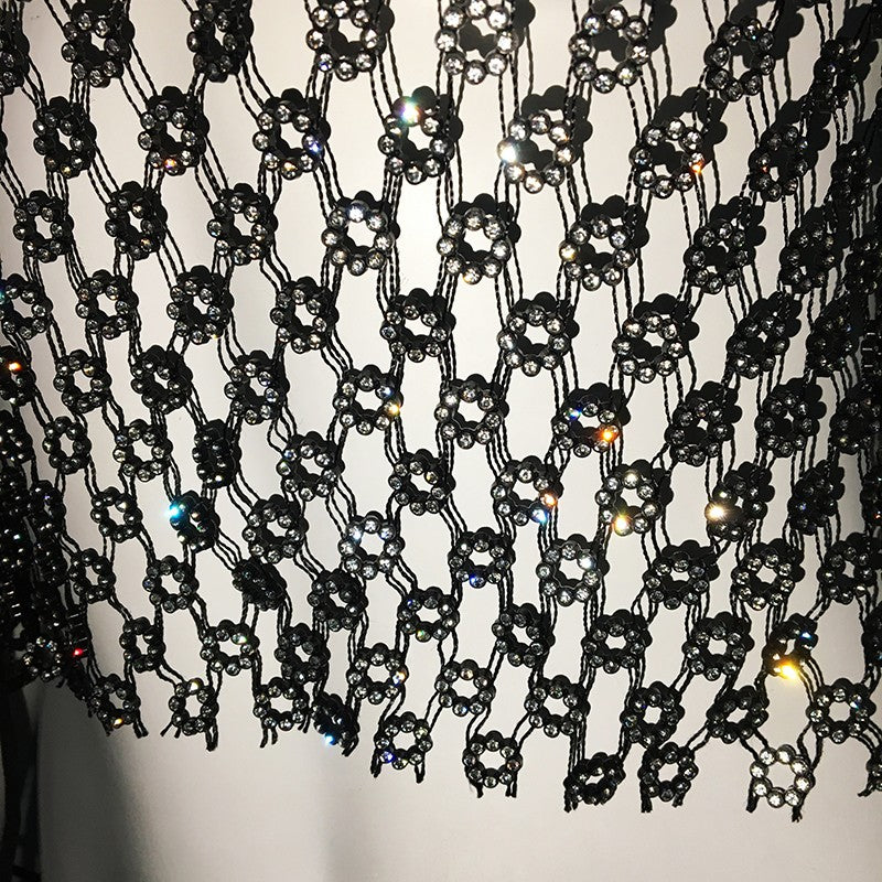 Maxidress rete strass Roundly