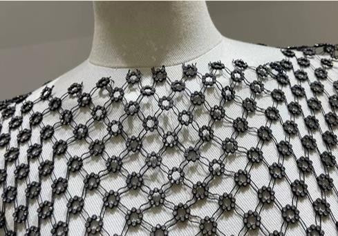 Maxidress rete strass Roundly