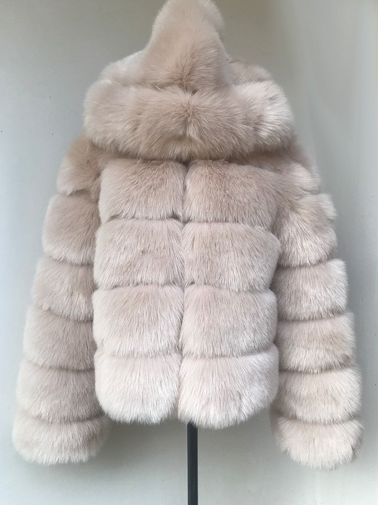 Pelliccia cappuccio Elodie